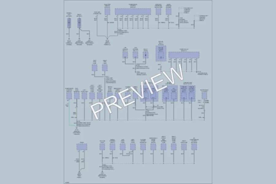 2001 Ford F450ChsCab Ground Distribution wiring diagram preview