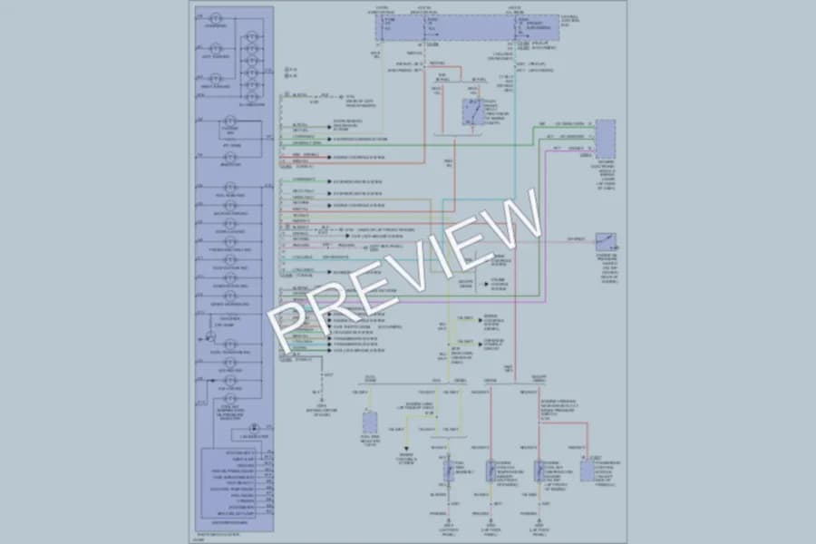 2001 Ford F450ChsCab Instrument Cluster wiring diagram preview