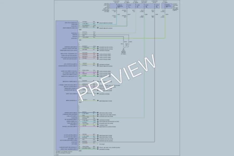 2001 Ford Mustang Body Computer wiring diagram preview