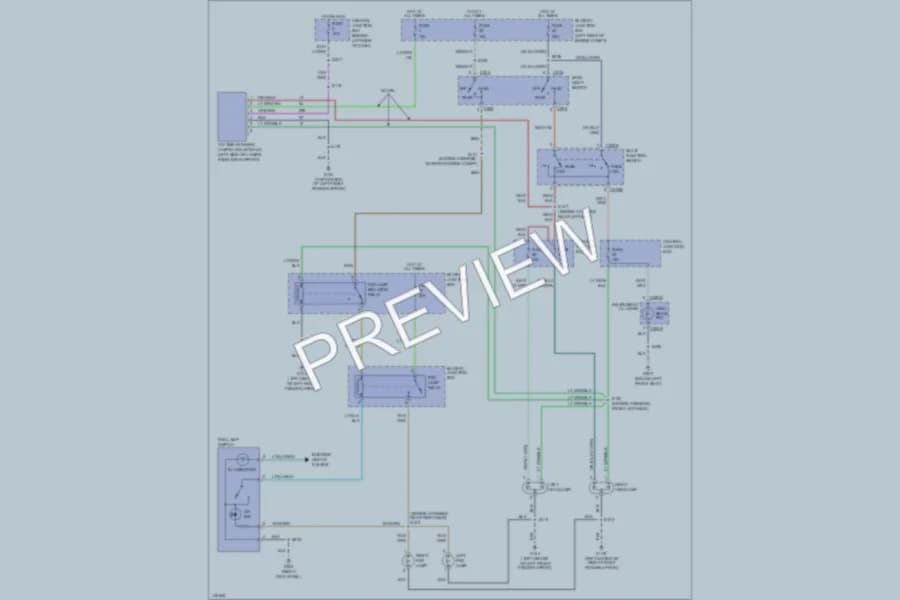 2001 Ford Ranger Headlights wiring diagram preview