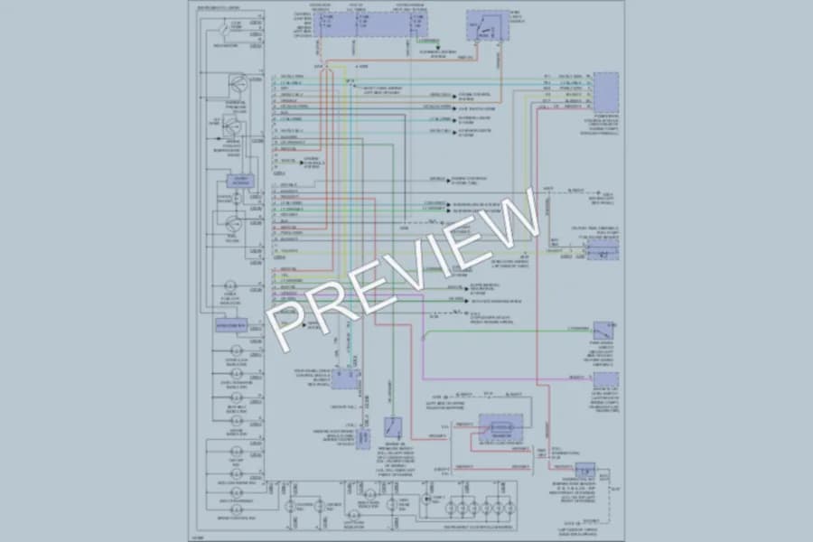 2001 Ford Ranger Instrument Cluster wiring diagram preview