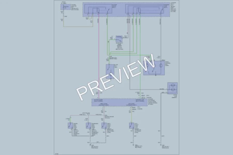 2001 Ford Ranger Interior Lights wiring diagram preview