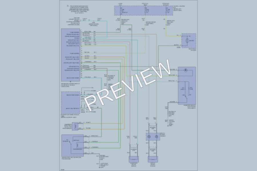 2001 Ford Ranger Supplemental Restraints wiring diagram preview