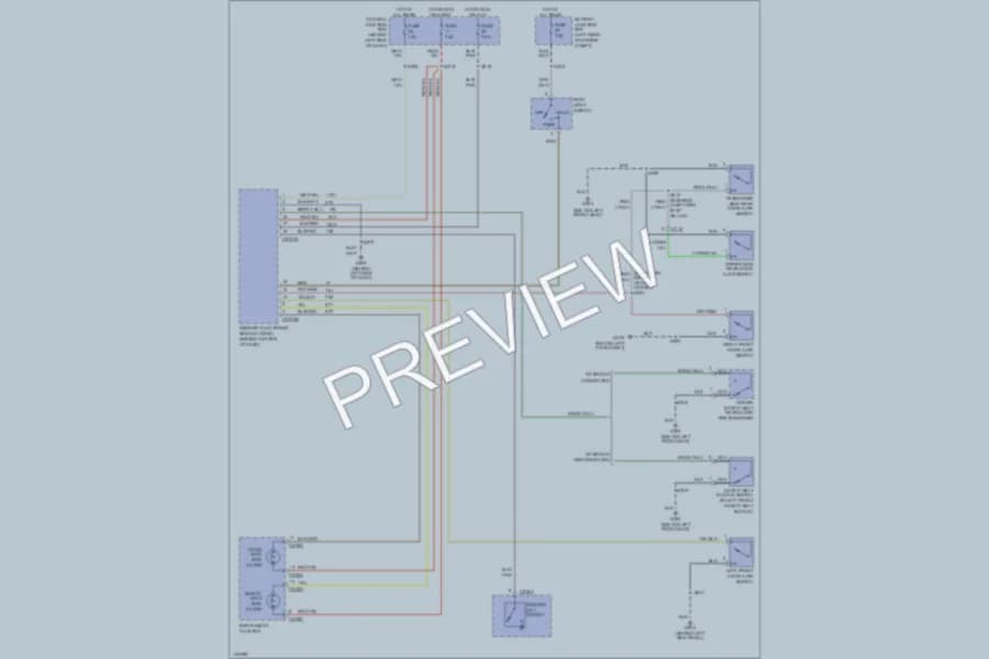 2001 Ford Ranger Warning Systems wiring diagram preview