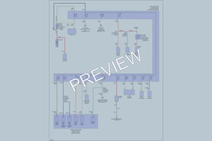 2001 Ford Taurus Power Distribution wiring diagram preview