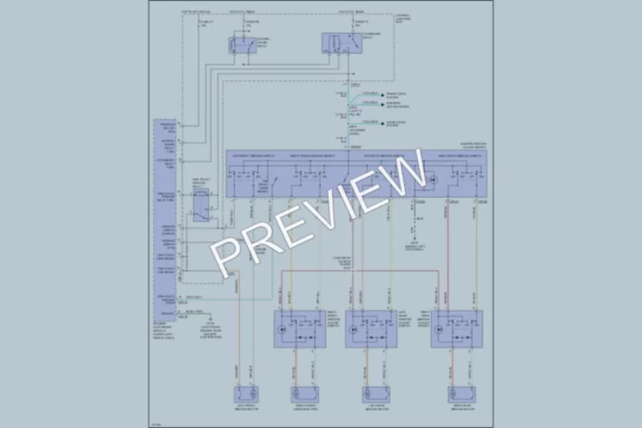 2001 Ford Taurus Power Windows wiring diagram preview