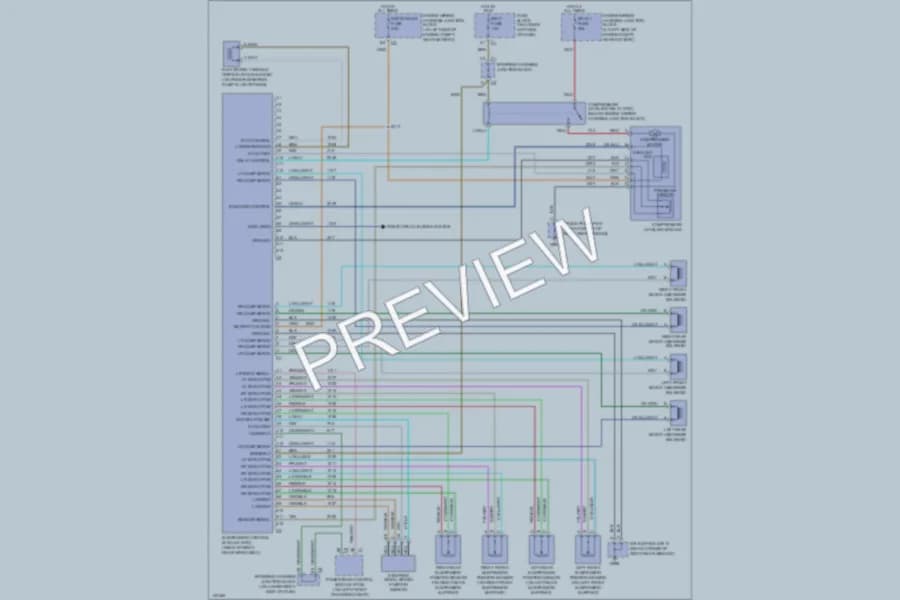 2001 GMC C2500YukonXL Electronic Suspension wiring diagram preview
