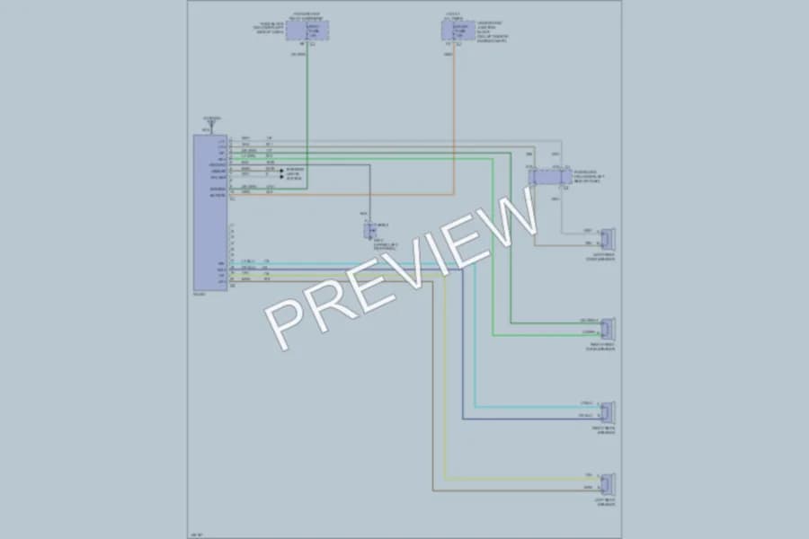 2001 GMC K2500YukonXL Radio wiring diagram preview