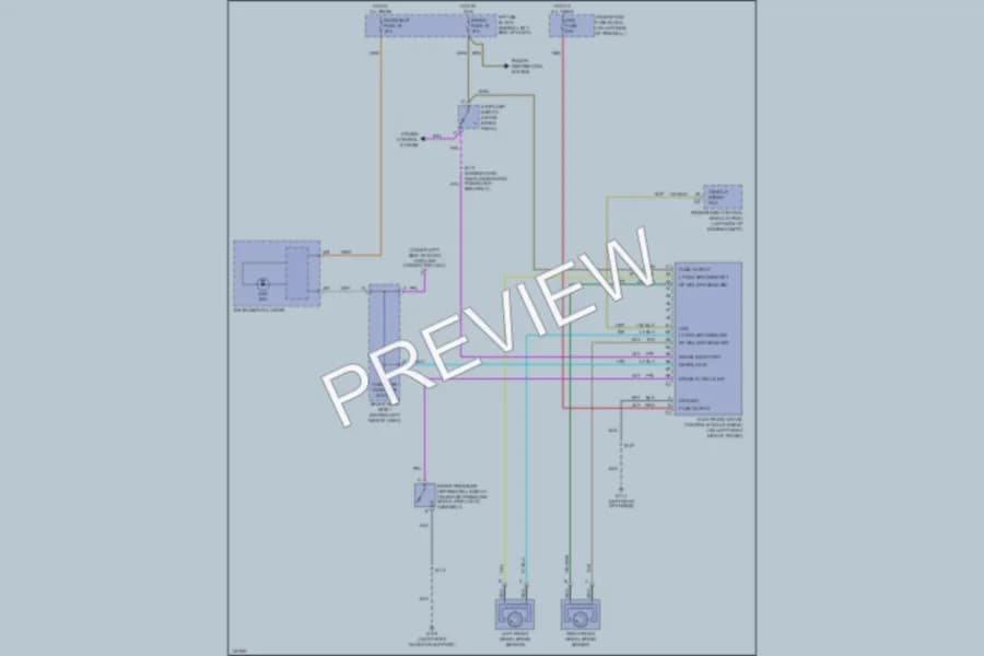 2001 GMC Safari Anti Lock Brakes wiring diagram preview