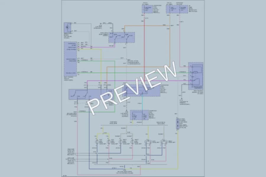 2001 GMC Safari Headlights wiring diagram preview