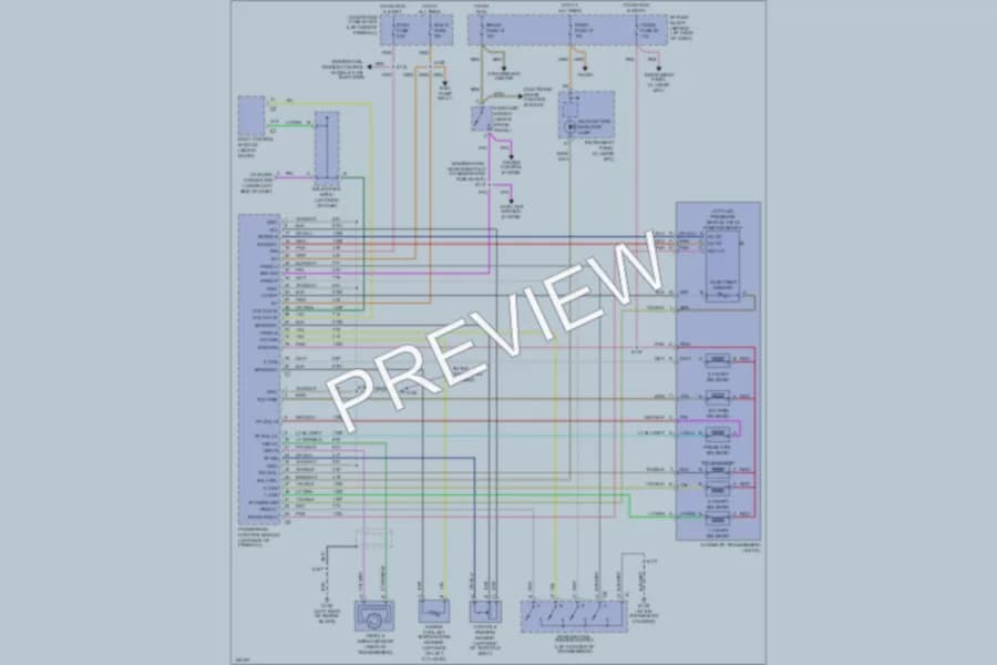 2001 GMC Safari Transmission wiring diagram preview