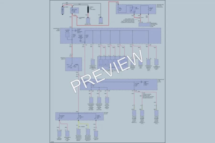 2001 GMC Sonoma Power Distribution wiring diagram preview