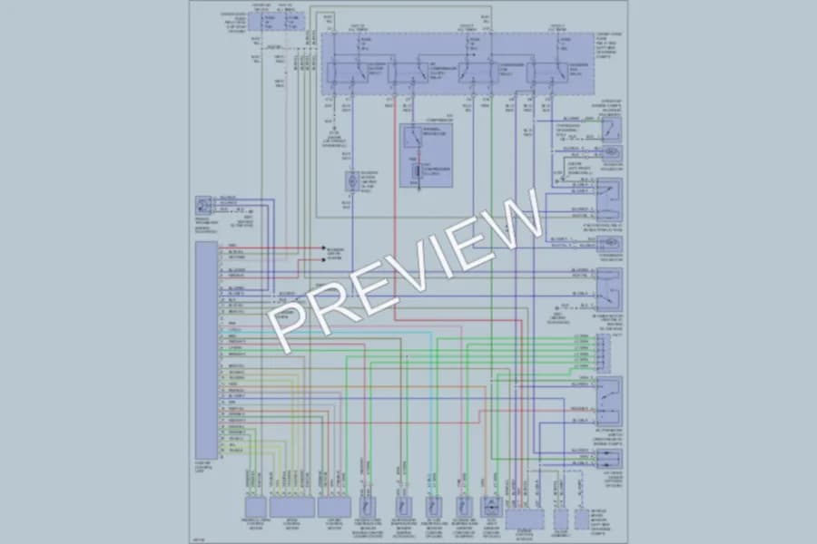 2001 Honda Insight Air Conditioning wiring diagram preview