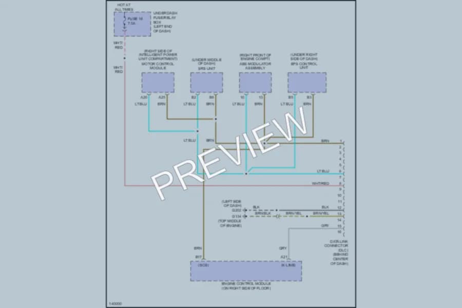 2001 Honda Insight Computer Data Lines wiring diagram preview