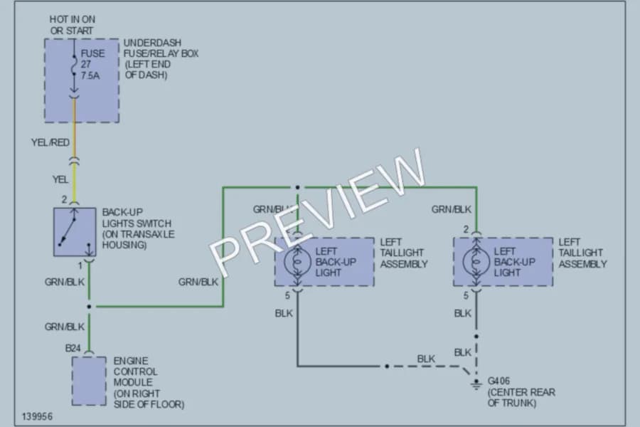2001 Honda Insight Exterior Lights wiring diagram preview