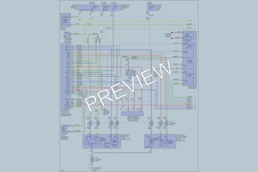 2001 Honda Odyssey Trunk Tailgate Fuel Door wiring diagram preview