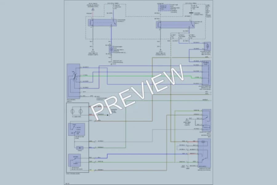 2001 Honda Passport Air Conditioning wiring diagram preview
