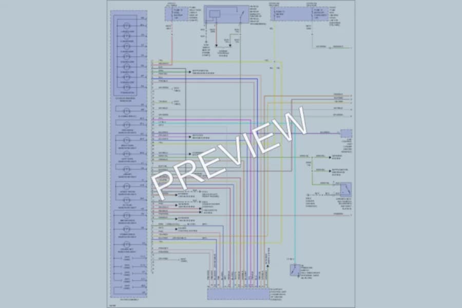 2001 Honda Passport Instrument Cluster wiring diagram preview