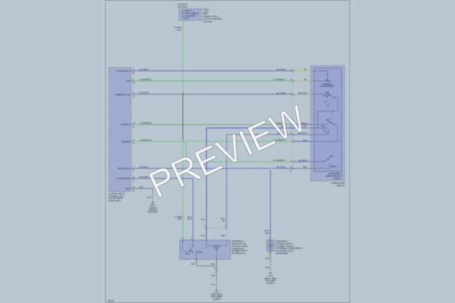 2001 Honda Passport Wiper Washer wiring diagram preview
