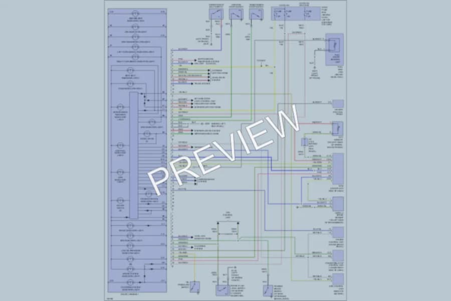 2001 Honda S2000 Instrument Cluster wiring diagram preview