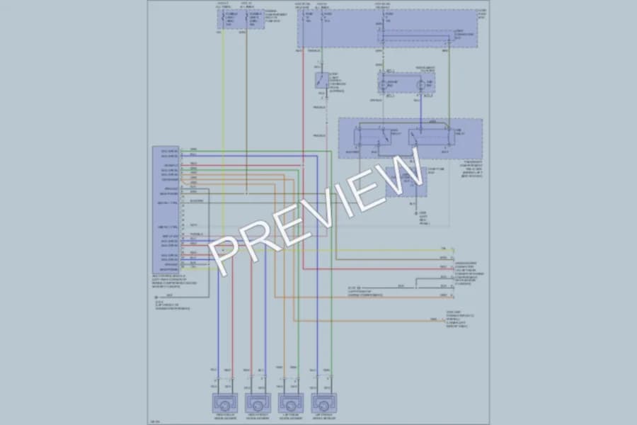 2001 Hyundai Accent Anti Lock Brakes wiring diagram preview