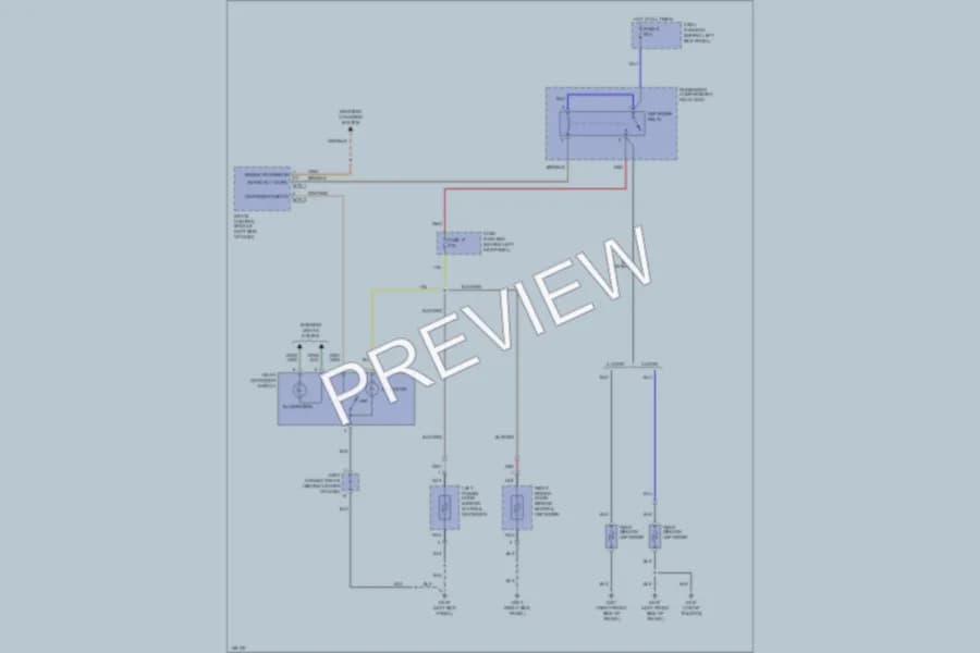 2001 Hyundai Accent Defoggers wiring diagram preview