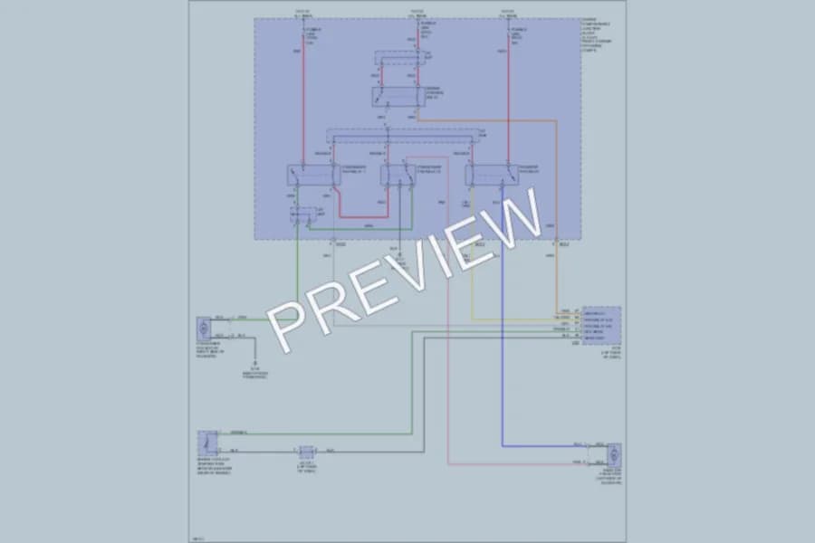 2001 Hyundai Elantra Cooling Fan wiring diagram preview