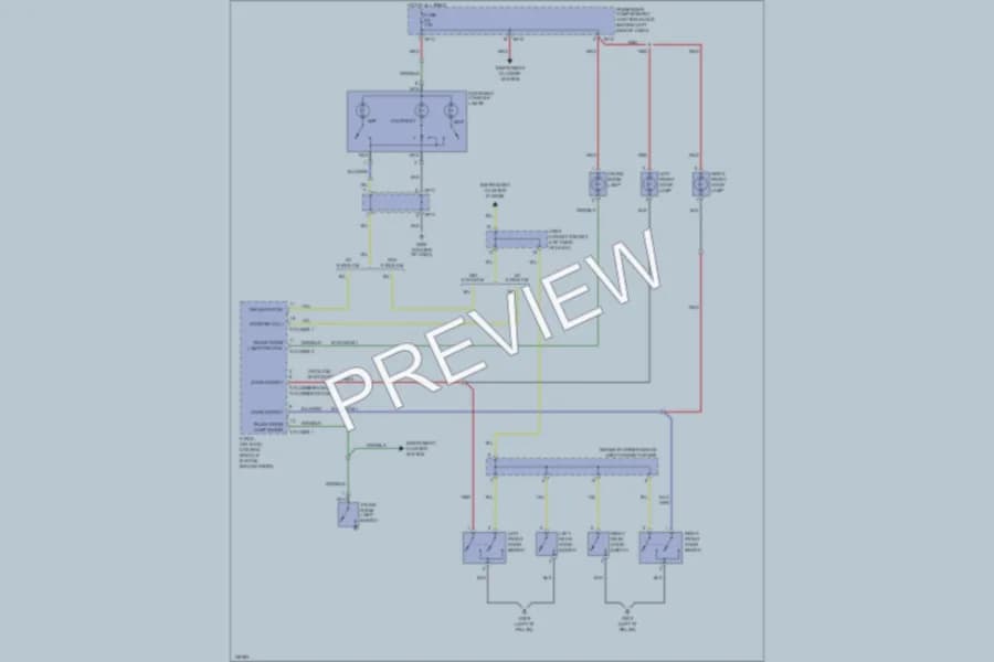 2001 Hyundai Elantra Interior Lights wiring diagram preview