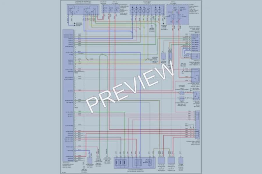 2001 Hyundai Elantra Transmission wiring diagram preview