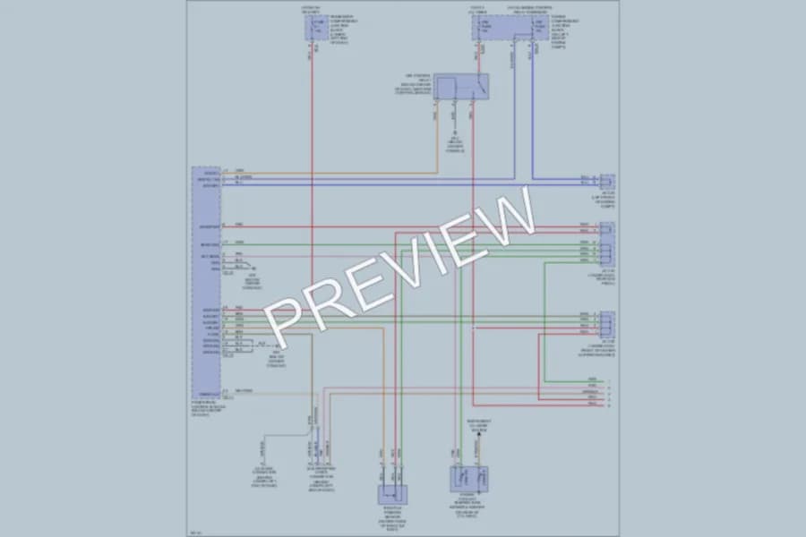 2001 Hyundai SantaFe Transmission wiring diagram preview