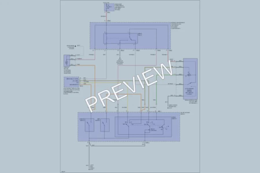 2001 Hyundai SantaFe Wiper Washer wiring diagram preview