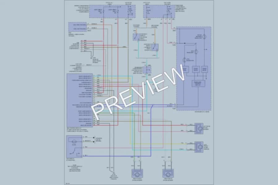 2001 Hyundai XG300 Anti Lock Brakes wiring diagram preview