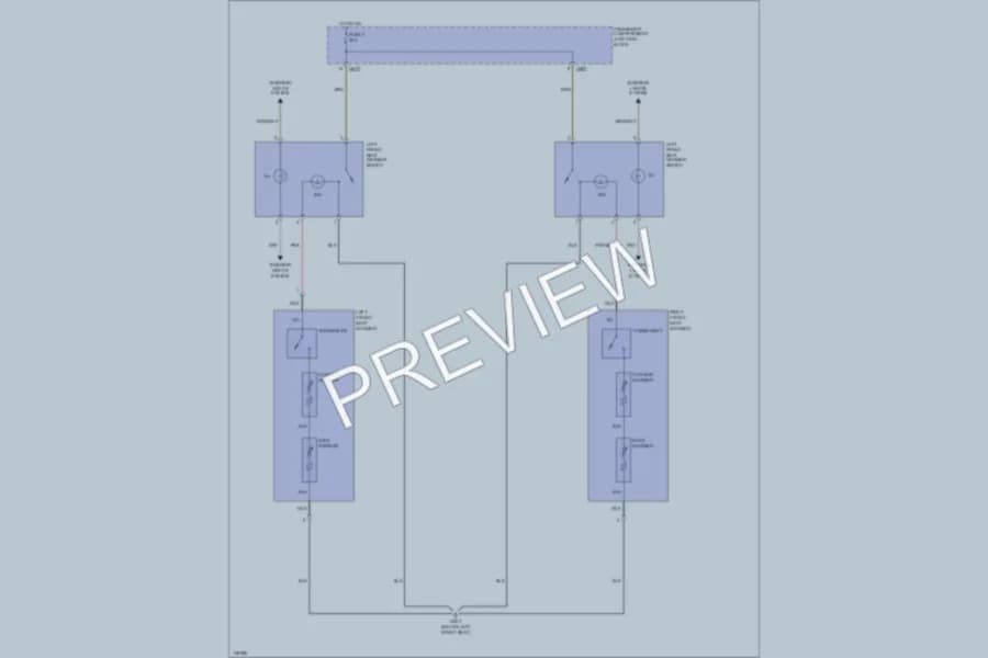 2001 Hyundai XG300 Power Seats wiring diagram preview