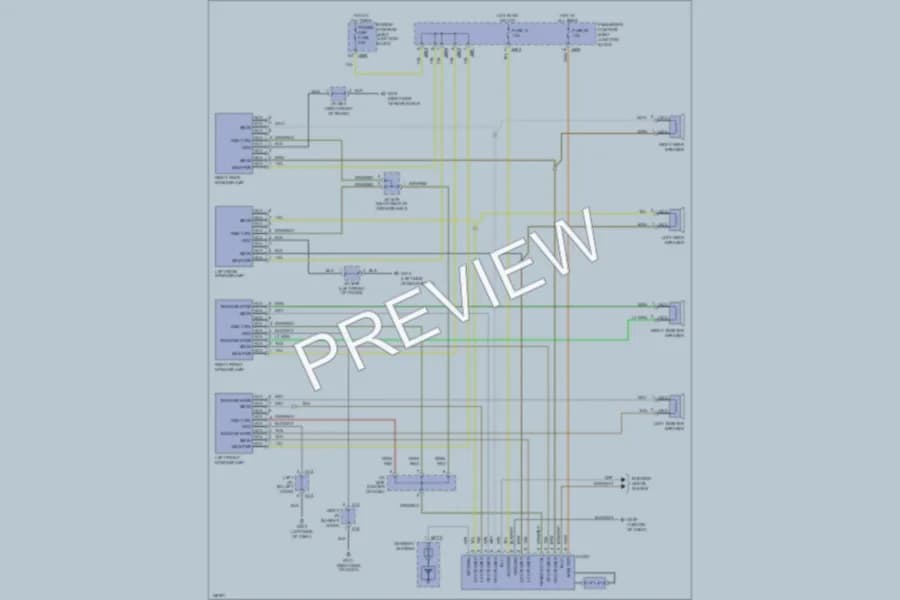 2001 Hyundai XG300 Radio wiring diagram preview