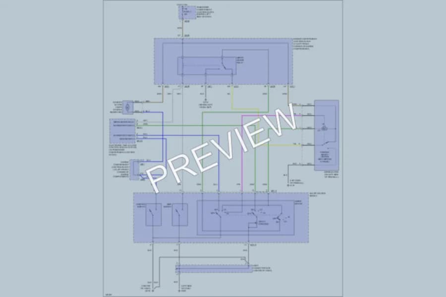 2001 Hyundai XG300 Wiper Washer wiring diagram preview