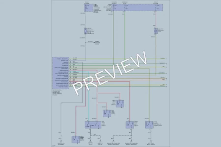 2001 Infiniti G20t Anti Theft wiring diagram preview