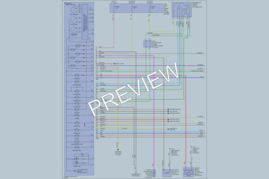 2001 Infiniti G20t Instrument Cluster wiring diagram preview