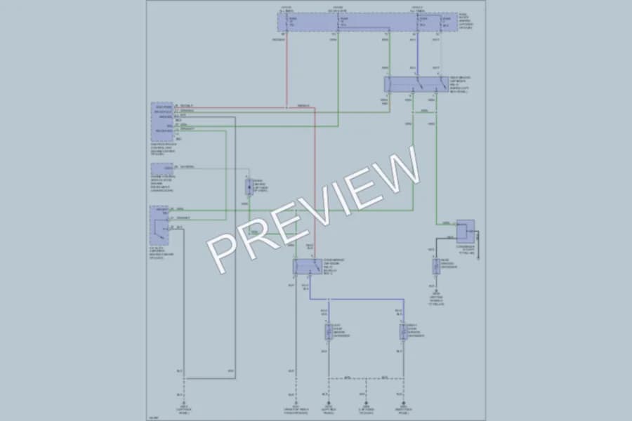 2001 Infiniti I30 Defoggers wiring diagram preview
