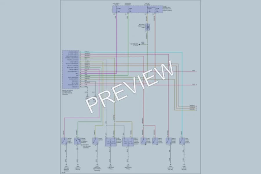 2001 Infiniti I30t Anti Theft wiring diagram preview
