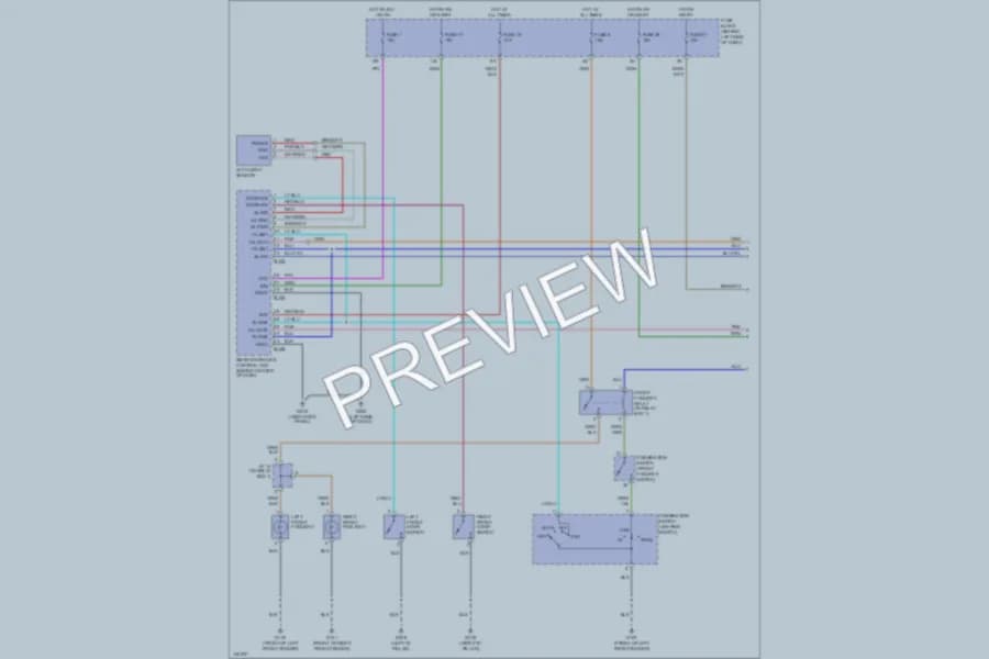 2001 Infiniti I30t Headlights wiring diagram preview