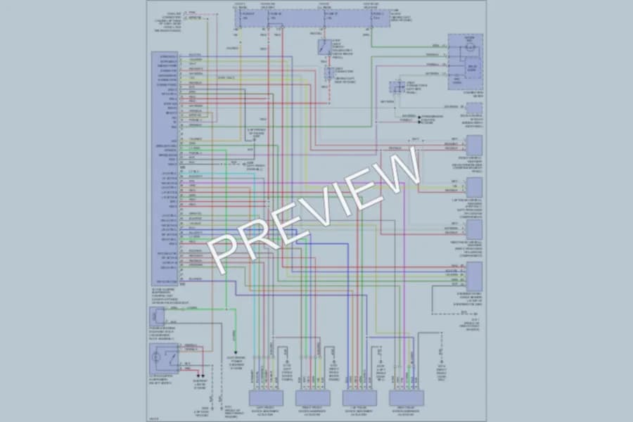 2001 Infiniti Q45 Electronic Suspension wiring diagram preview