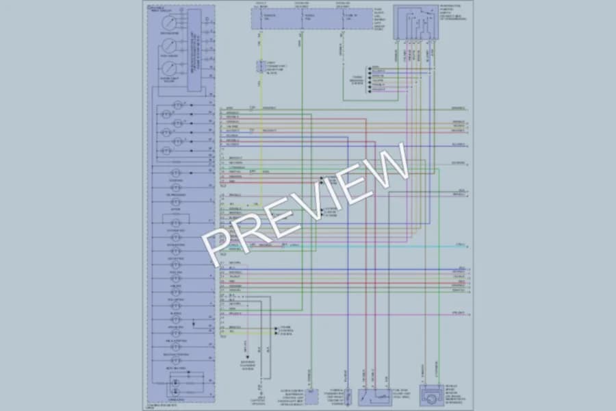 2001 Infiniti Q45 Instrument Cluster wiring diagram preview