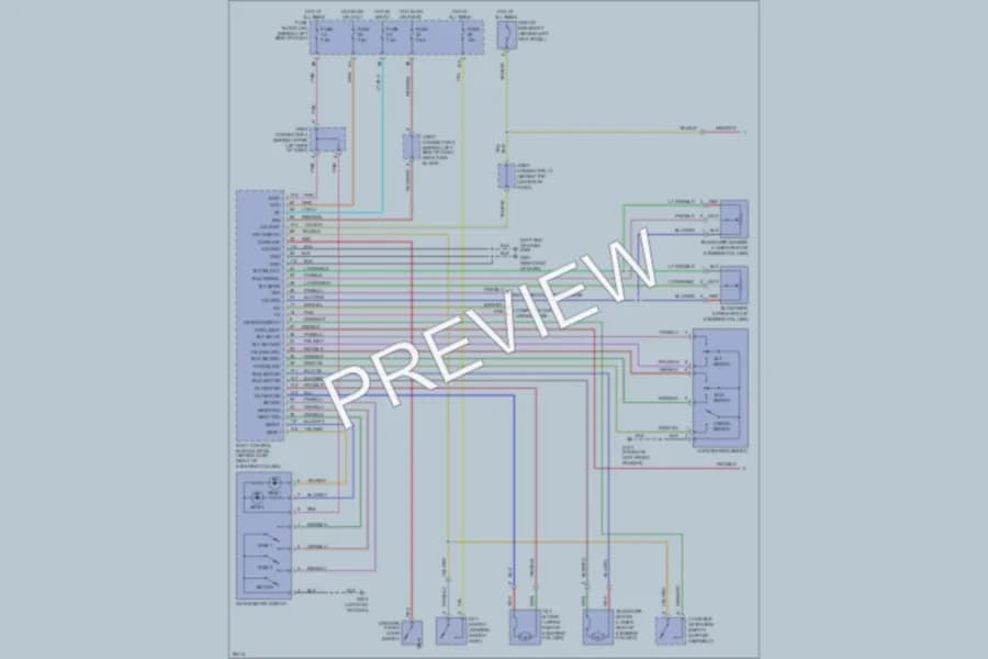 2001 Infiniti Q45 Memory Systems wiring diagram preview