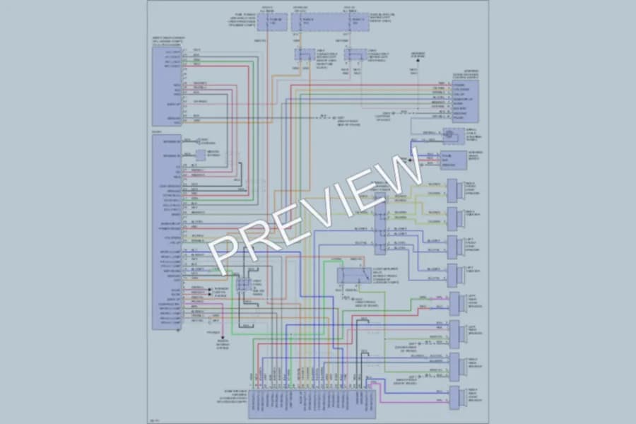 2001 Infiniti Q45 Radio wiring diagram preview