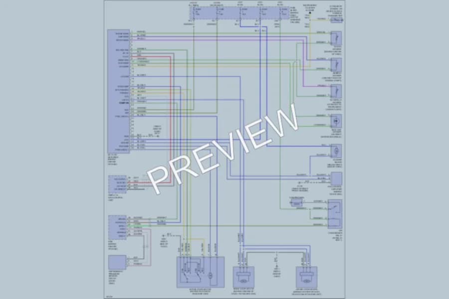 2001 Infiniti QX4 Air Conditioning wiring diagram preview