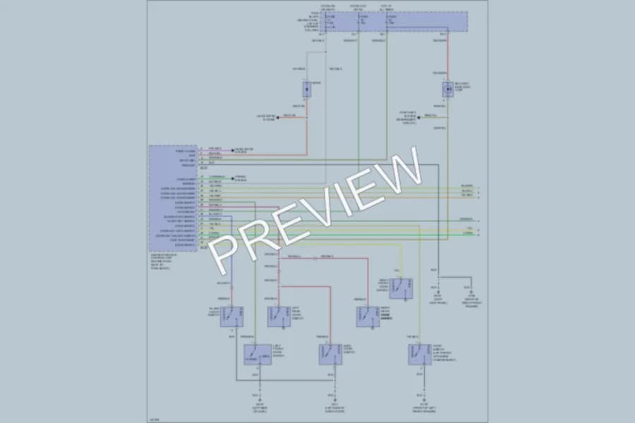 2001 Infiniti QX4 Anti Theft wiring diagram preview