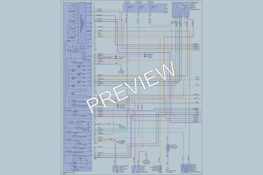 2001 Infiniti QX4 Instrument Cluster wiring diagram preview