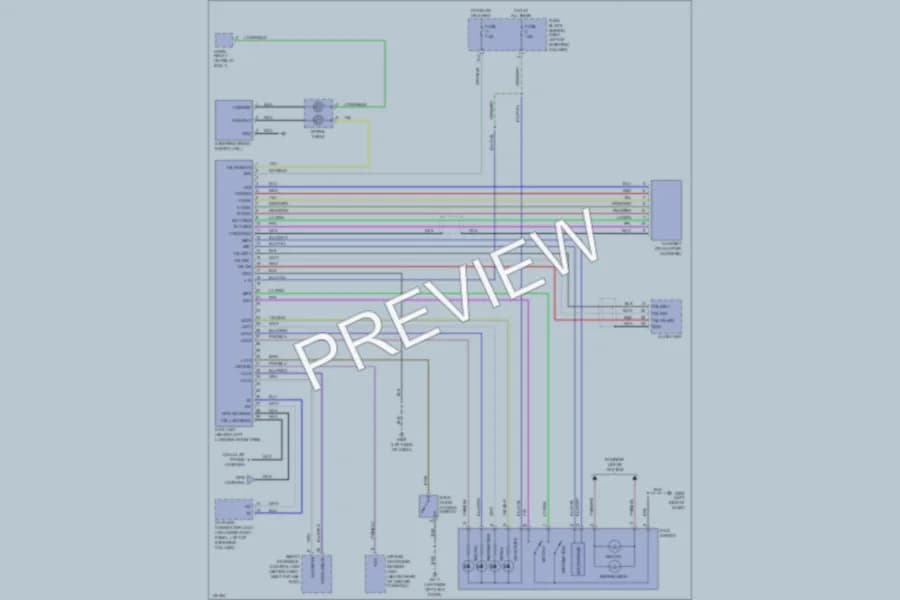 2001 Infiniti QX4 Navigation wiring diagram preview