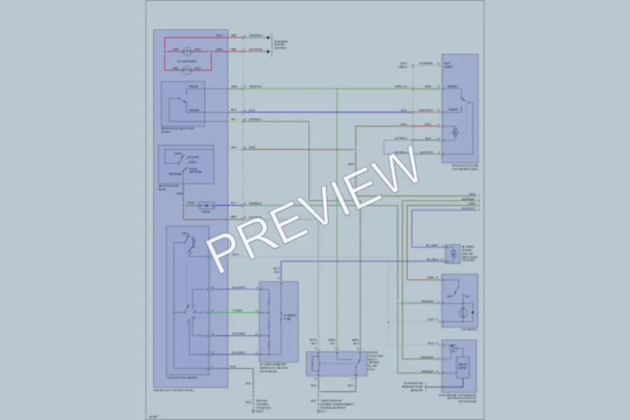 2001 Isuzu Rodeo Air Conditioning wiring diagram preview