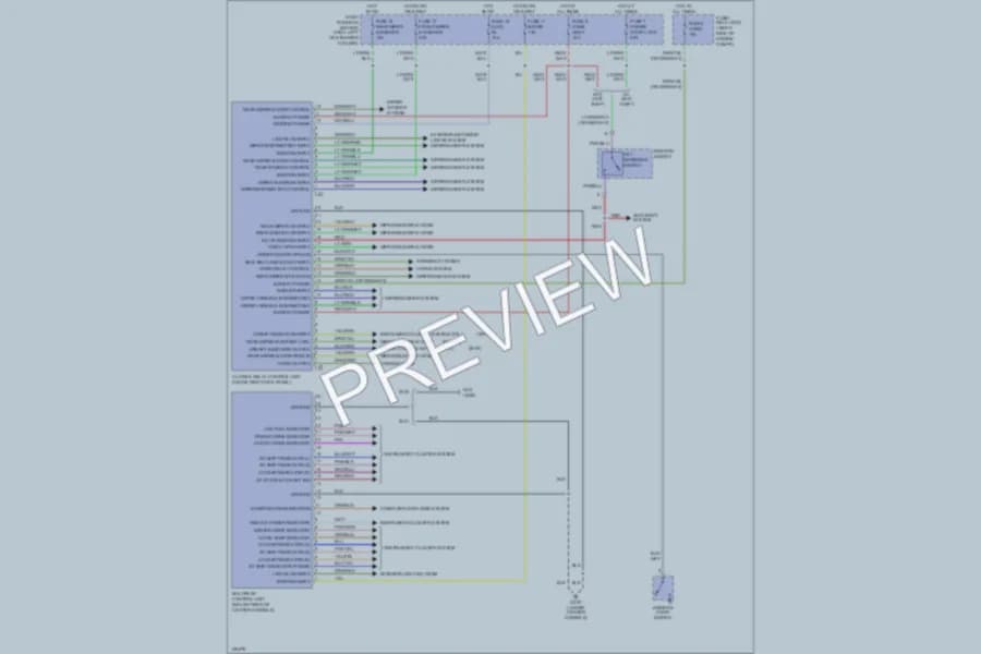 2001 Isuzu RodeoSport Body Computer wiring diagram preview